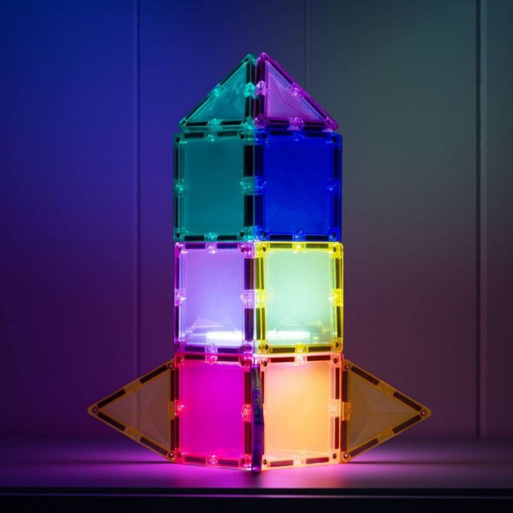 CONNETIX Magnetic Tiles Light Star Pack 28pc - Picture 5 of 7
